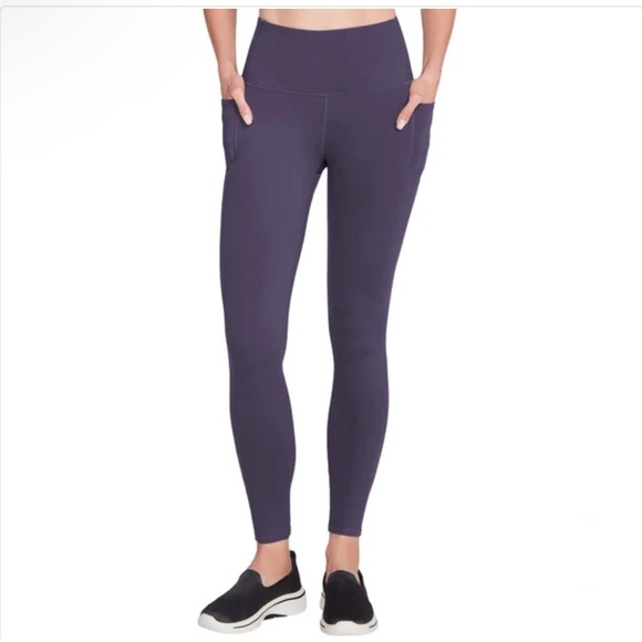 Skechers Ladies' GoStretch Luxe Tight Leggings Blue Medium - Picture 2 of 11